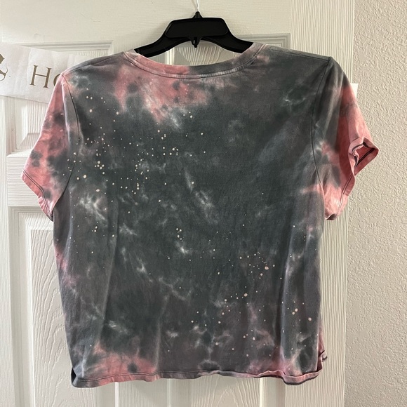 Wile fable plus size tye dye cropped tee - Picture 3 of 3